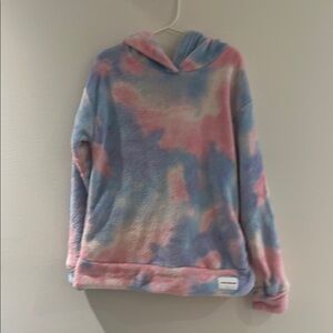 Calvin Klein Pink and Blue Tie-Dye Sweatshirt